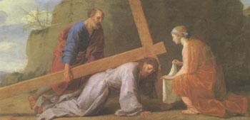 Eustache Le Sueur Jesus Carrying the Cross (san 05) Sweden oil painting art